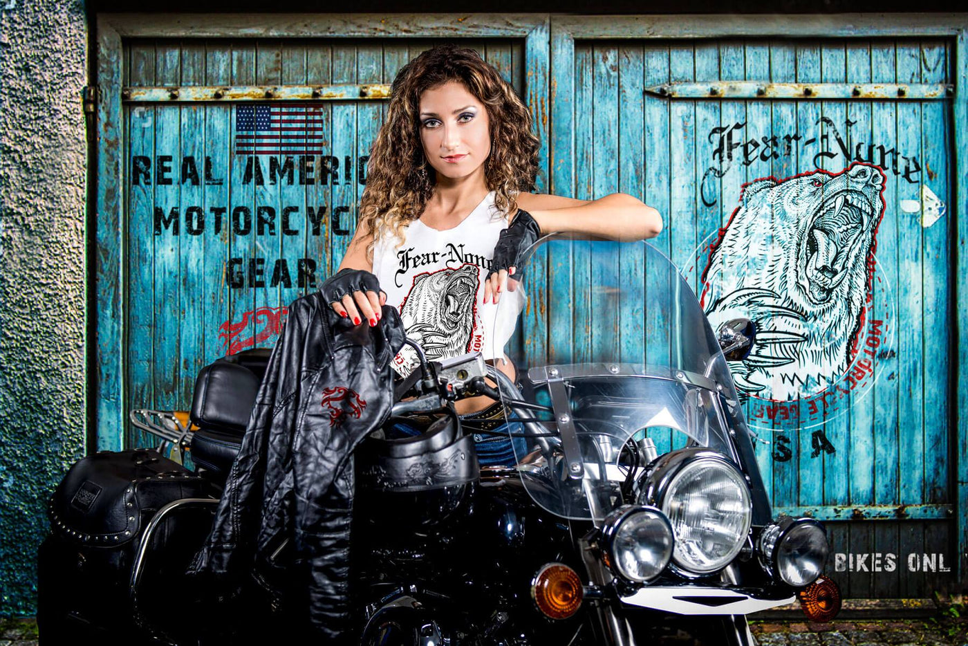 FEAR-NONE Motorcycle Gear Womens Bear Shirts