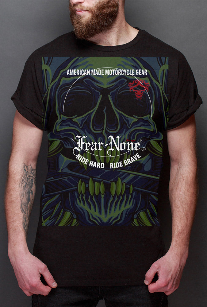 gear and fear Men's SE "Green-Fury Skull" Shirt
