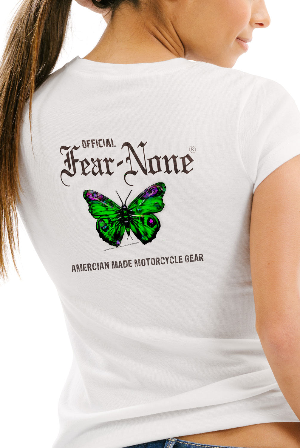 Womens Classic Freedom Butterfly Rider Tee – FEAR-NONE Gear Clothing
