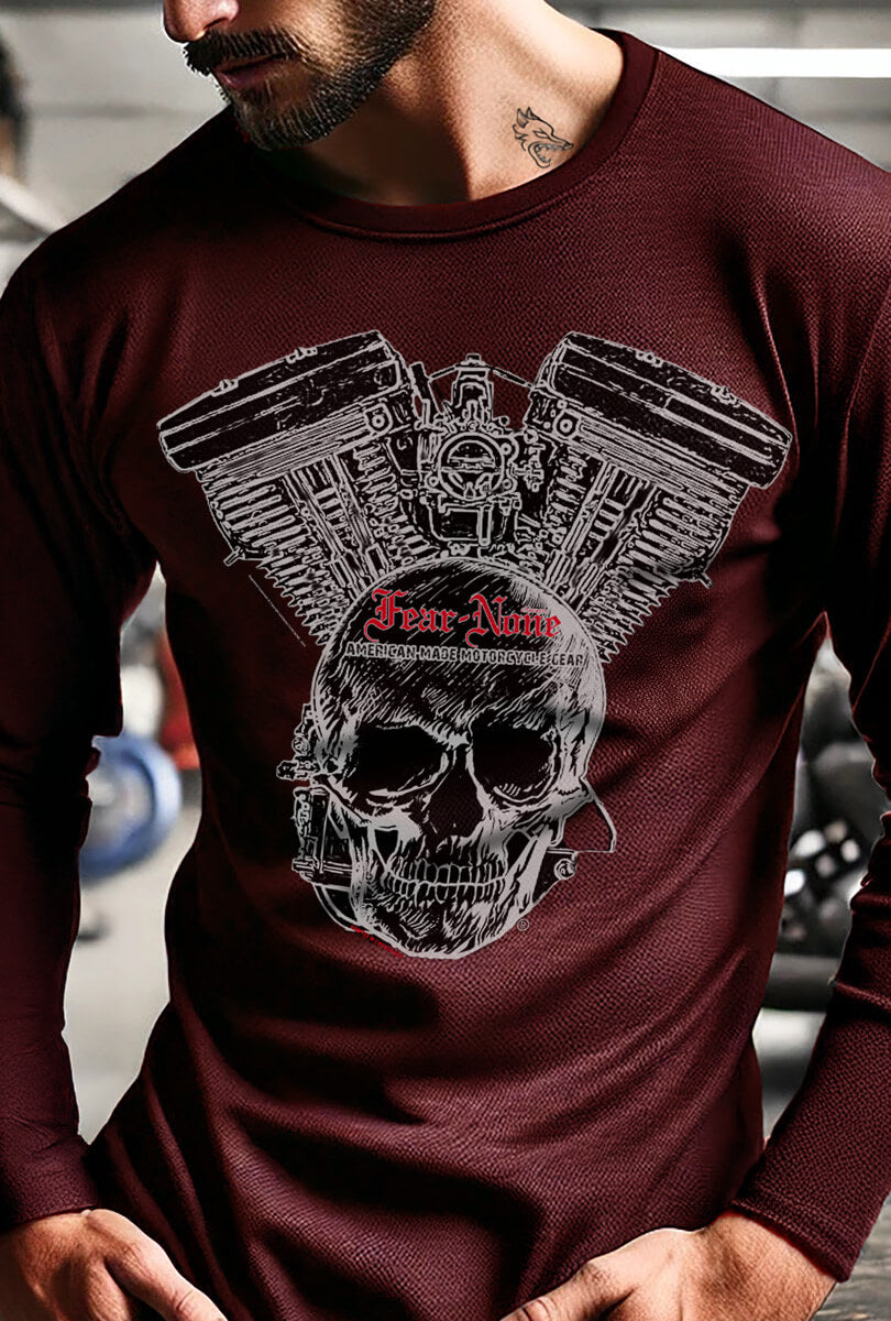【HI FI FNK】Fear Print Longsleeve FEAR-NONE Gear Motorcycle Clothing