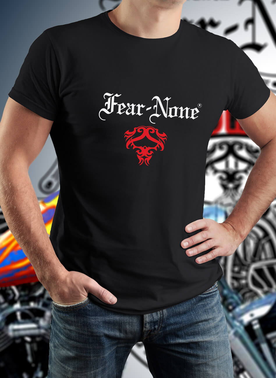 no fear no gear FEAR-NONE Logo Rider Shirt (Vintage Edition) 5XL